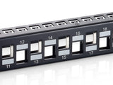 Equip Patchpanel 24x Rj45 Cat6a 19" 1he Keymone