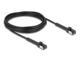 Delock Rj45 Slim Netzwerkcable Cat.6a U Ftp Winkelbar Schwarz 5 M
