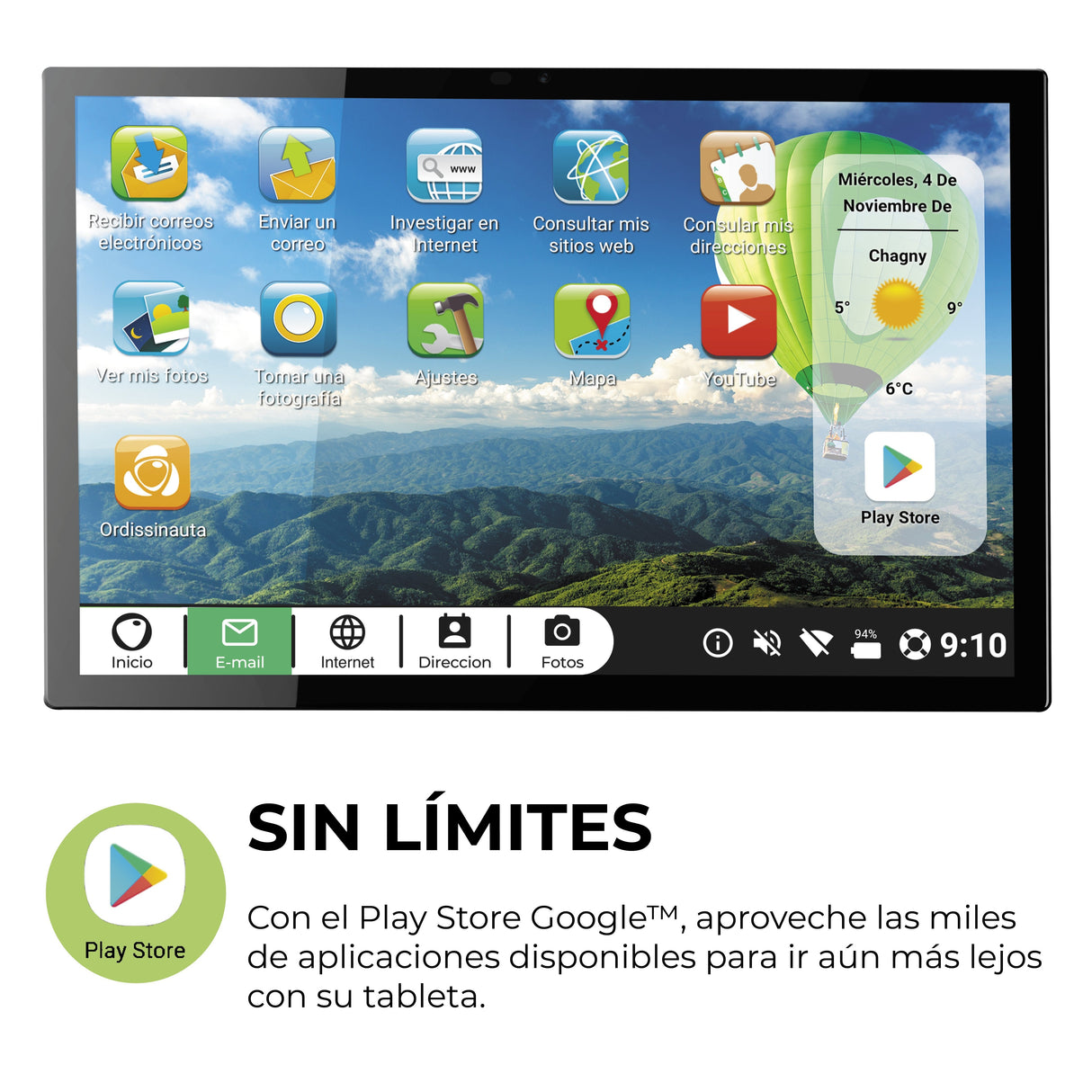 Tablet Ordissimo Celia Octa-Core Sc9863a 4gb+64gb 10,1"  Wifi/4g Fhd Android