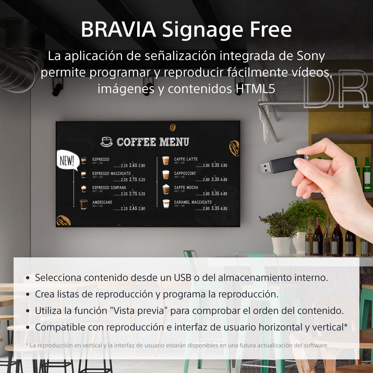 Pantalla De Señalización  Sony Fw-43ez20l  Digital 109,2 Cm [43] Led Wifi 350 Cd / M² 4k Ultra Hd Negro Android 16/7