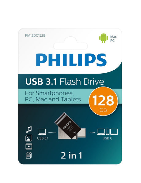 EAN 8720039510777 - Philips FM12DC152B/00 unidad flash USB 128 GB USB tipo A 3.2 Gen 1 (3.1 Gen 1) Negro, Plata imagen 8