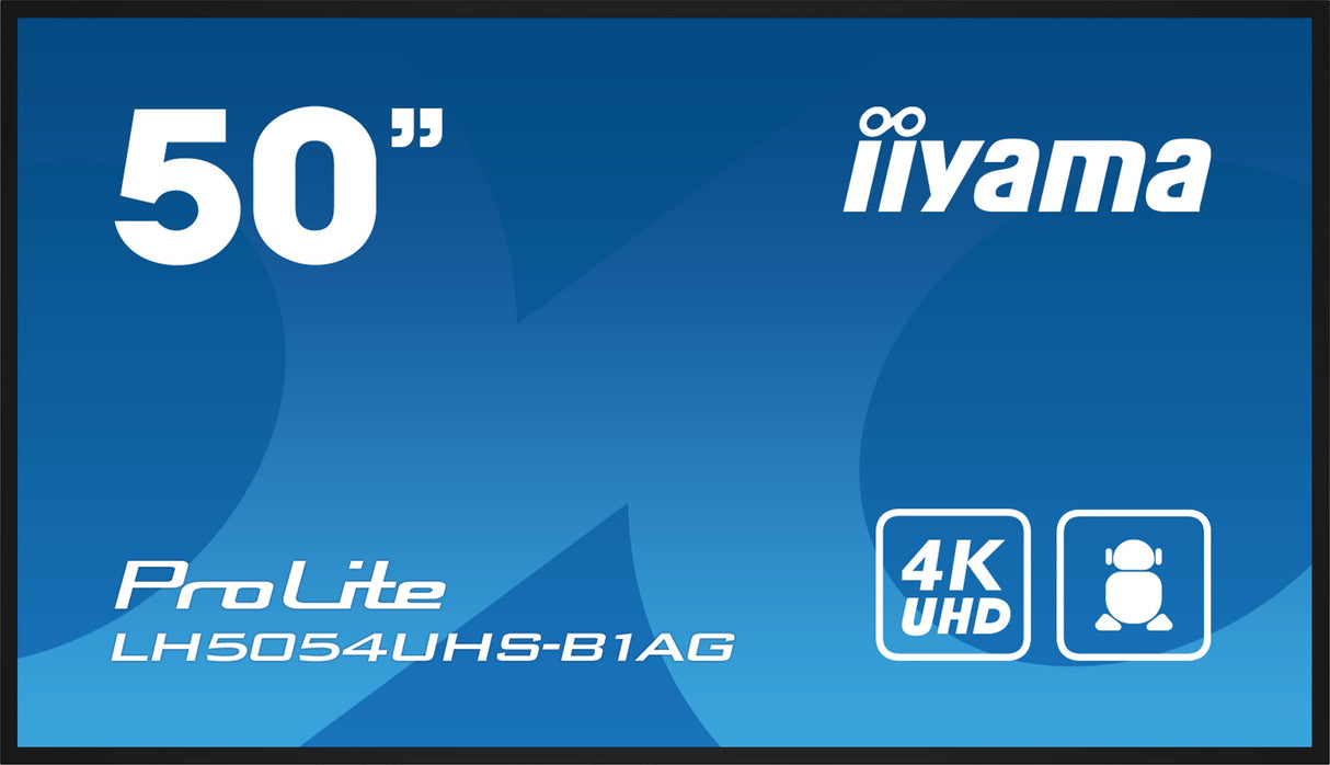 Iiyama 50 Lcd 4k Black Lh5054uhs-B1ag