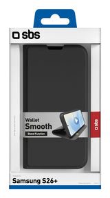 Sbs Wallet Stand Galaxy S26+ Schwarz
