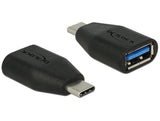Delock Adaptador Usb 3.1 Gen 2 Usb Tipo-C Macho > Typ-A Hembra Negro