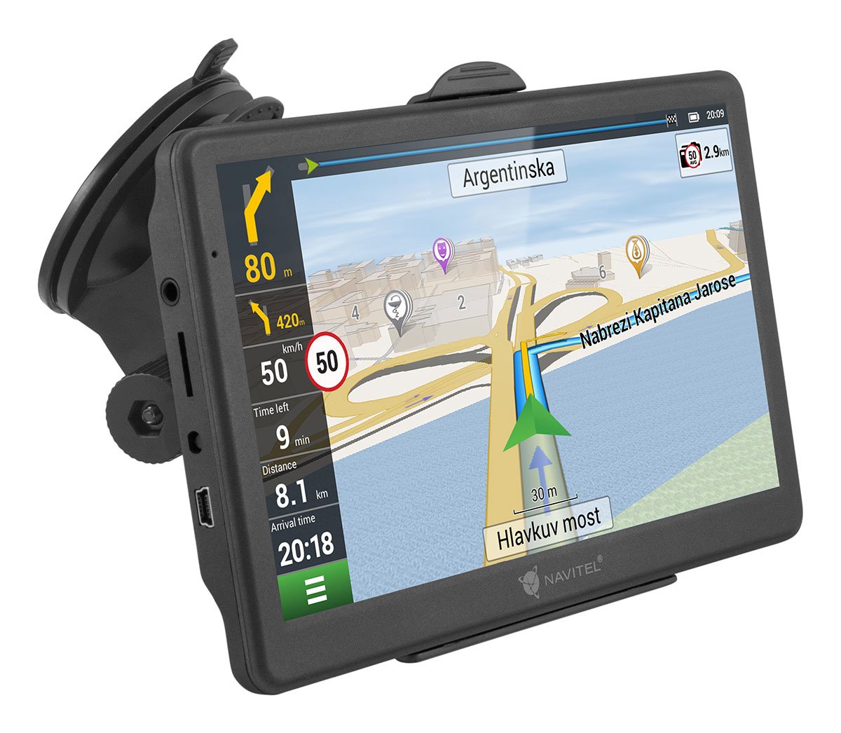 Navitel Ms700 Navegador 17,8 Cm (7") Pantalla Táctil Tft Fijo Negro