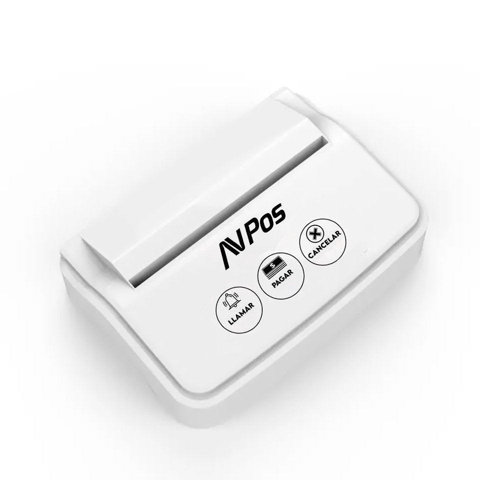 Avpos Avp-Ac-3b Avisador De Camareros - 3 Funciones - Soporte Publicitario - Blanco