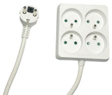 EAN 5715063551165 - Microconnect MC-PSSQUARE040150FRW base múltiple 1,5 m 4 salidas AC Interior Blanco imagen 1