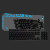 Teclado Inglés Logitech G G512 Carbon Lightsync Rgb Mechanical Gaming Keyboard With Gx Red Switches Usb Carbono