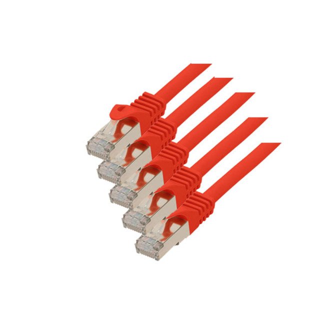 S-Conn Cat. 7 S/Ftp 3 M Cable De Red Rojo Cat7 S/Ftp (S-Stp)