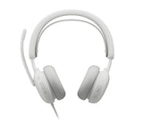 Auricular  Logitech Zone Wired 2 For Business Cableado Cancelación De Sonido Activo Blanco Hueso Certificado Para Equipos De Microsoft