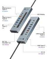 EAN 4250078174936 - ICY BOX IB-HUB1742CR-C2PD USB 3.2 Gen 2 (3.1 Gen 2) Type-A + Type-C 10000 Mbit/s Negro imagen 2