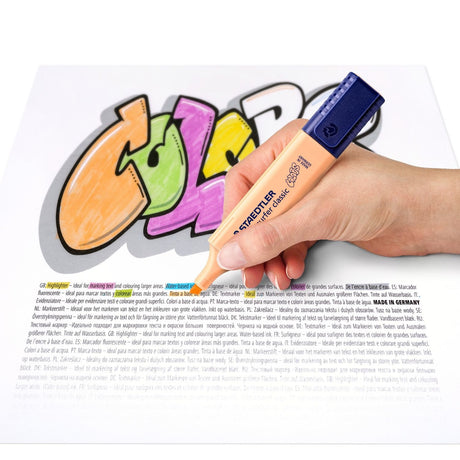 EAN 4007817049846 - Staedtler 364 C marcador 6 pieza(s) Punta de cincel Cal, Menta, Melocotón, Rosa, Violeta, Amarillo imagen 4