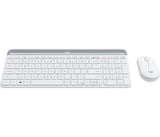 Teclado Alemán Logitech Mk470 Ratón Incluido Usb Qwertz Blanco