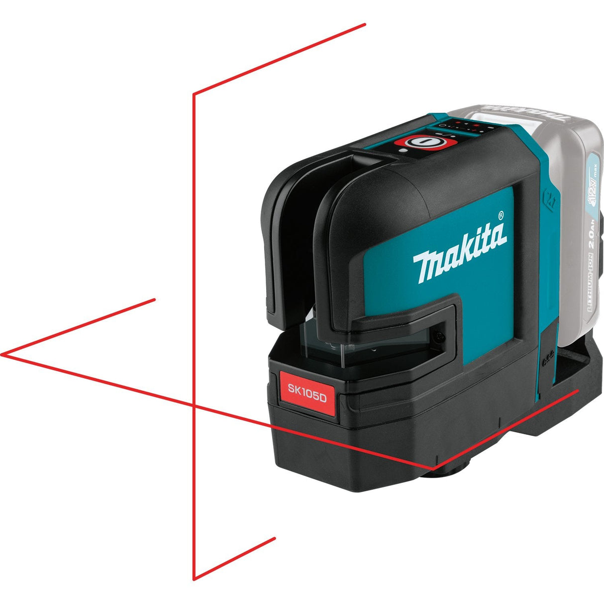 Makita Sk105dz Nivelador Láser Y Alineador Nivel De Línea 25 M, Láser De Líneas Cruzadas Negro/Azul, 25 M, 3 Mm/M, 4°, Rojo, Nivel De Línea, Negro, Azul