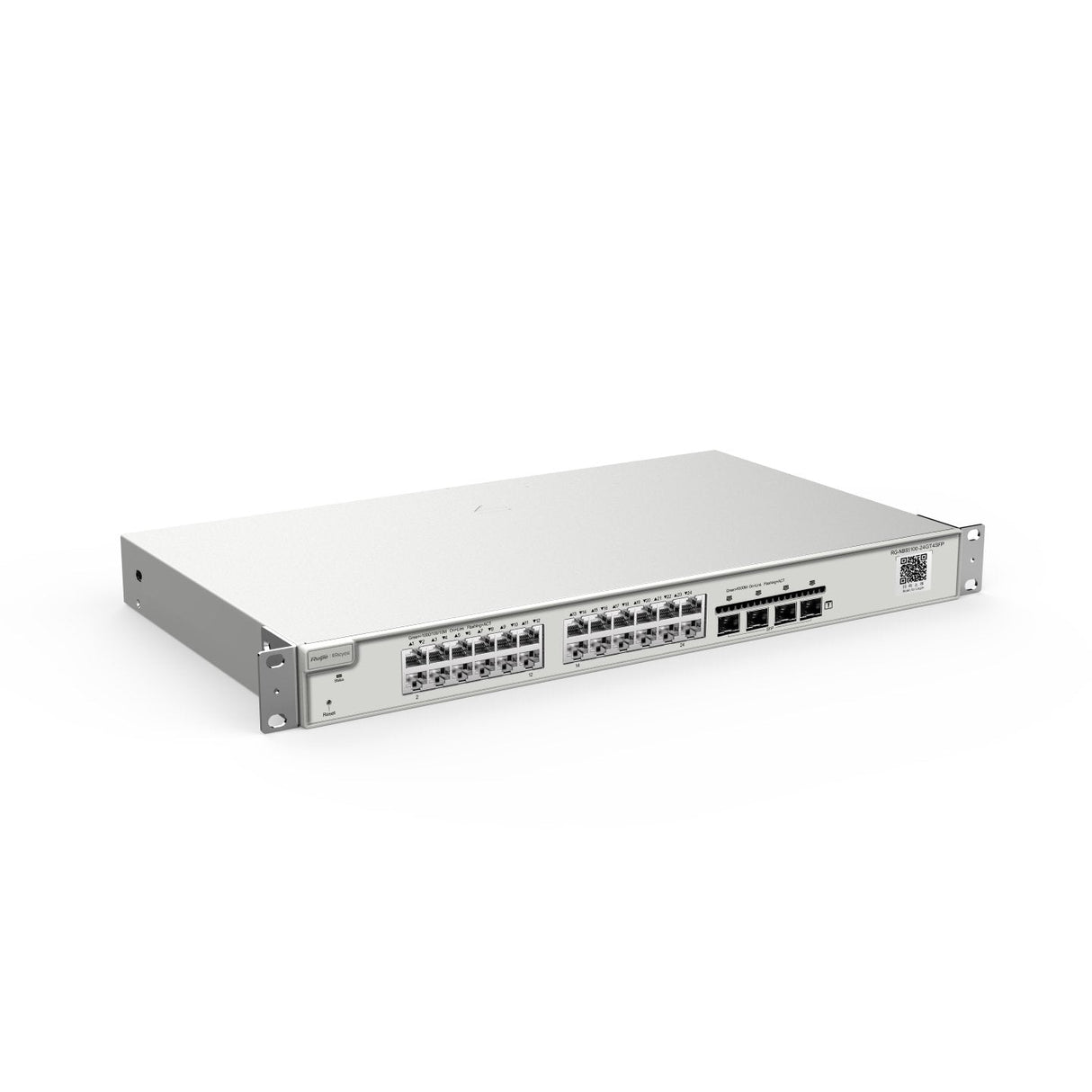 Reyee 24-Port L2+ Managed 10g Switch, 24 Gigabit Rj45 Ports, 4 *10g Sfp+ Slots,19-Inch Rack-Mountab