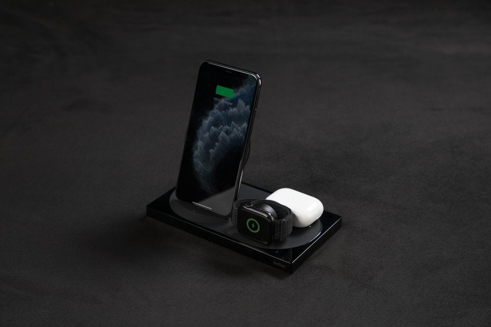 Belkin Wiz001vfbk - Cargador Inalámbrico 3 En 1 Negro
