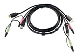 EAN 4710423776838 - ATEN 2L-7D02UH cable para video, teclado y ratón (kvm) Negro imagen 1