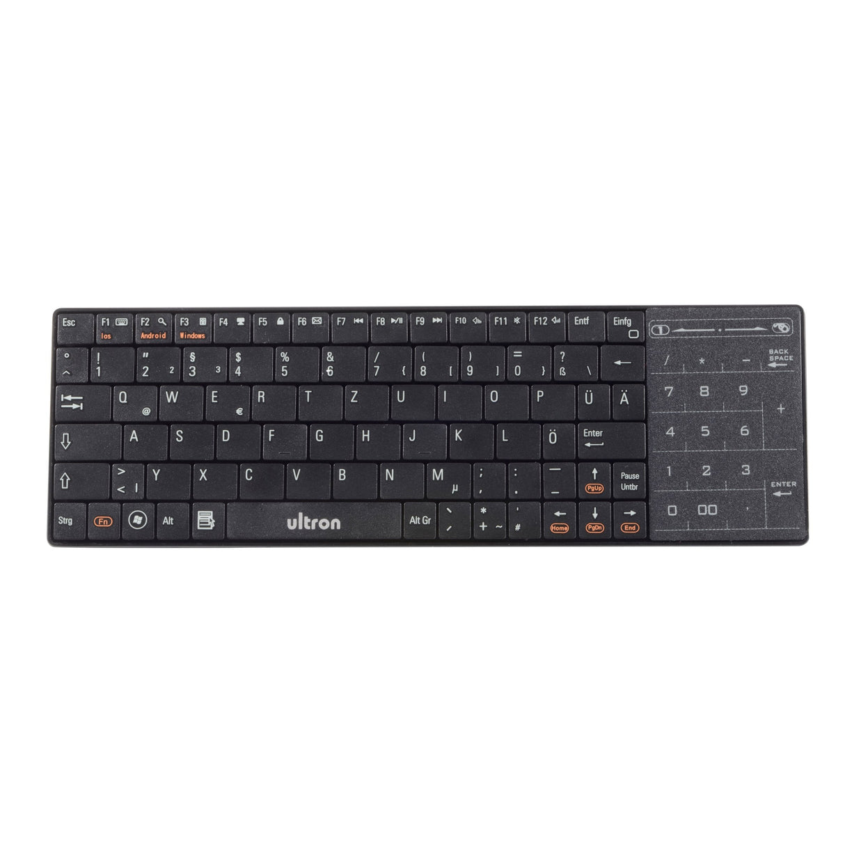 Teclado Ultron Umt-Bt Fashion Negro Inalámbrico