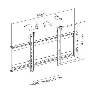 Techly Ica-Plb 046f Soporte De Pared Para Tv 45-70" Led/Lcd 70kg Para Pared De Vídeo