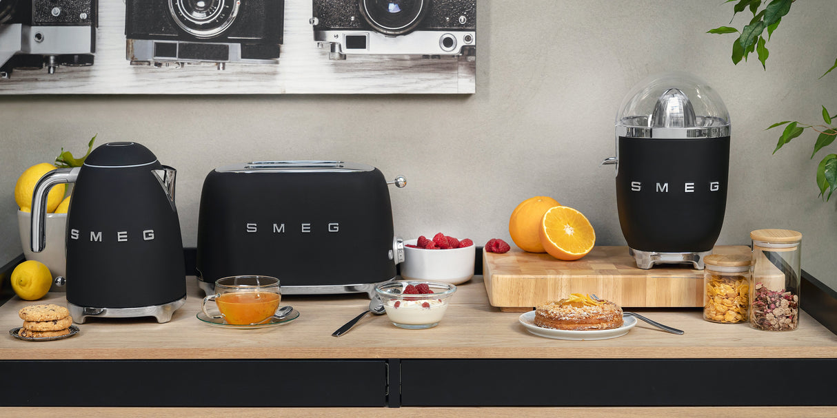 EAN 8017709290757 - Smeg TSF01BLMEU tostadora 6 2 rebanada(s) 950 W Negro, Acero inoxidable imagen 10