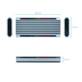 Tooq Shinobi Carcasa Externa Ssd M.2 Ngff/Nvme Usb-A 3.1 Gen2 Rgb