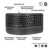 EAN 5099206117259 - Logitech Wave Keys for Business teclado Oficina RF Wireless + Bluetooth QWERTY Español imagen 10