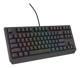 Genesis Thor 230 Tkl Mechanical Gaming Keyboard, Outemu Rojo Switch, Us Layout, Wired, Black