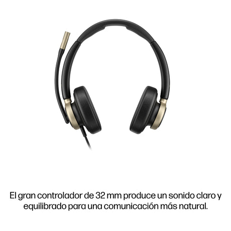EAN 0199764365620 - HP Poly Mission 825 Stereo USB Wired Headset (Bulk) Negro imagen 9