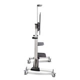 EAN 0065030906302 - StarTech.com 1110C-MOBILE-TV-CART soporte para TV 2,54 m (100") Negro, Plata imagen 5