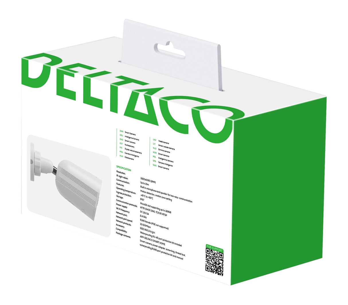 Deltaco Smart Home Kamera Sh-Ipc17 Outdoor Ip67
