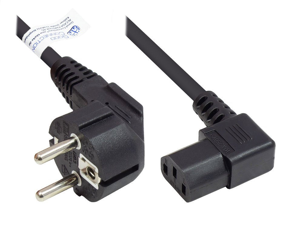 EAN 4014619168637 - Alcasa P0131-S030 cable de transmisión Negro 3 m Enchufe tipo E+F C13 acoplador imagen 1