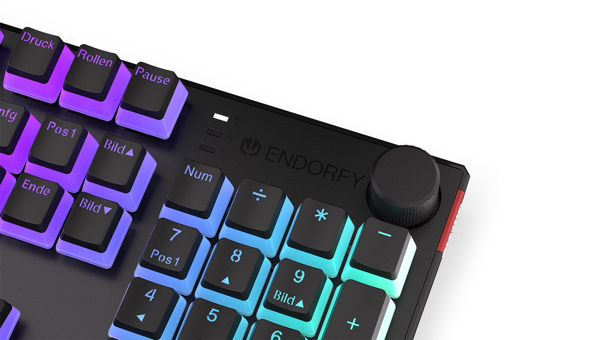 Teclado Alemán Endorfy Thock Usb Qwertz Negro