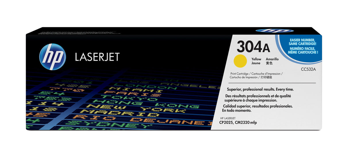 EAN 0883585301515 - HP 304A Yellow Original LaserJet Toner Cartridge cartucho de tóner 1 pieza(s) imagen 1