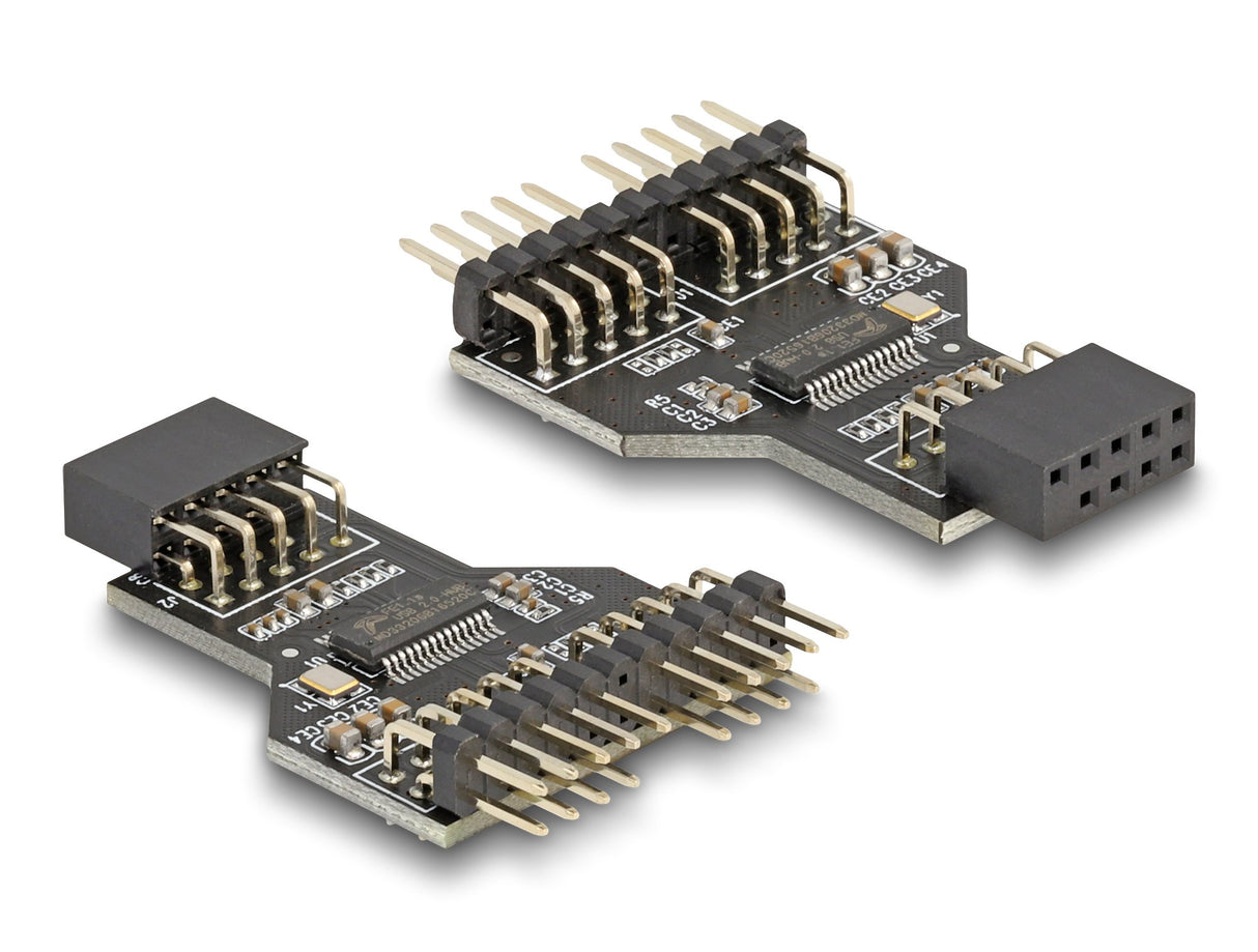 EAN 4043619600458 - DeLOCK 60045 cambiador de género para cable 9 pin USB 2.0 2 x 9 pin pin header Negro imagen 2