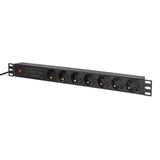 Logilink 19" Pdu 7 X Cee 7 3 Socket With Line Filter & Overload Protection