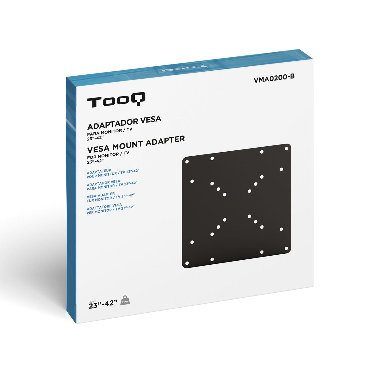 Tooq Adaptador Vesa 200x200 Para Tv De 23"-42" - Peso Max 30kg - Negro