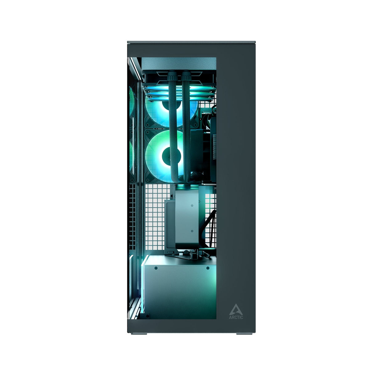 Caja Pc Arctic Xtender Vg  (Negro, Tempered Glass X 2, Klar-Glas) Acpcc00024a