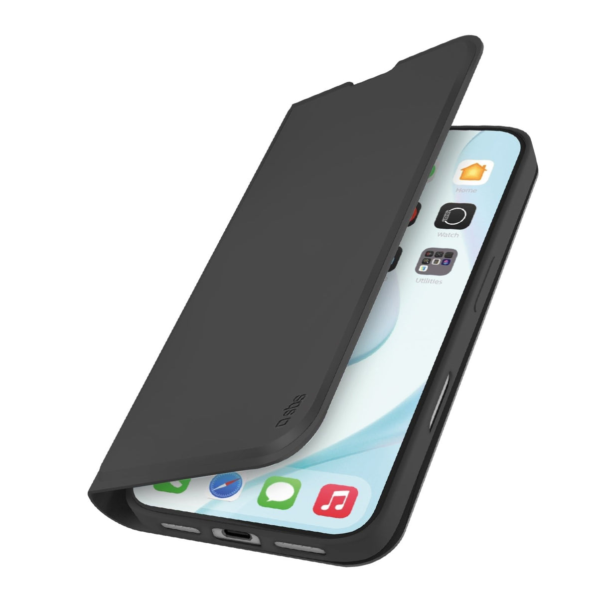 Sbs Wallet Stand Iphone 17 Schwarz