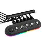 Mreamplify Hub Deck 5, 4x Usb 3.0, 1x Usb 2.0, Rgb, 12v, Eu-Netzcable - Negro