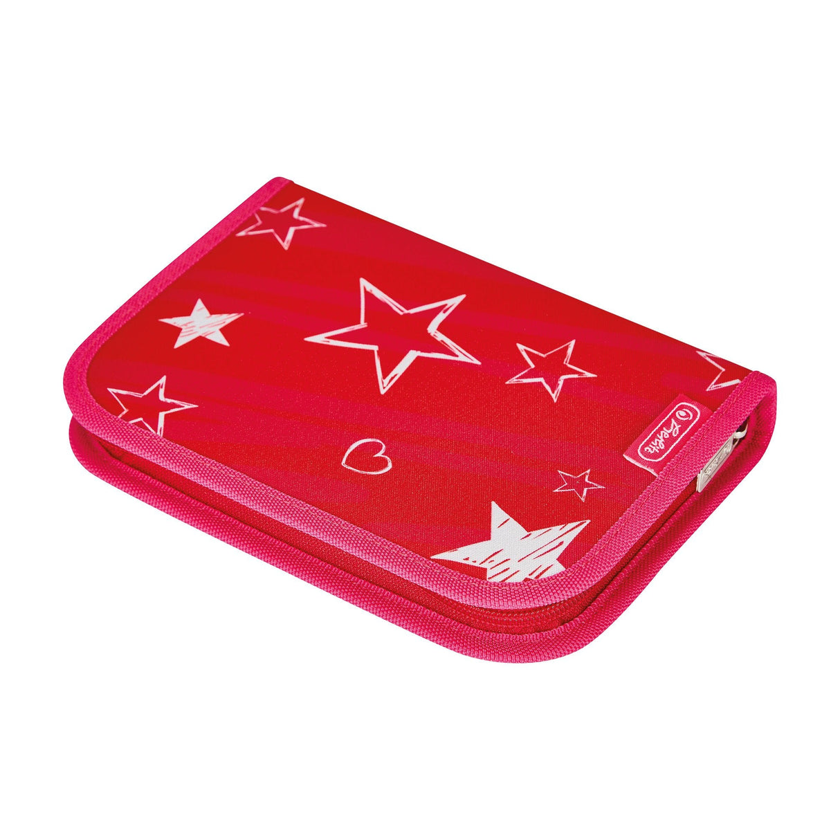 Herlitz Softlight Plus Stars&Strips Juego De Mochila Escolar Chica Poliéster Rosa, Rojo