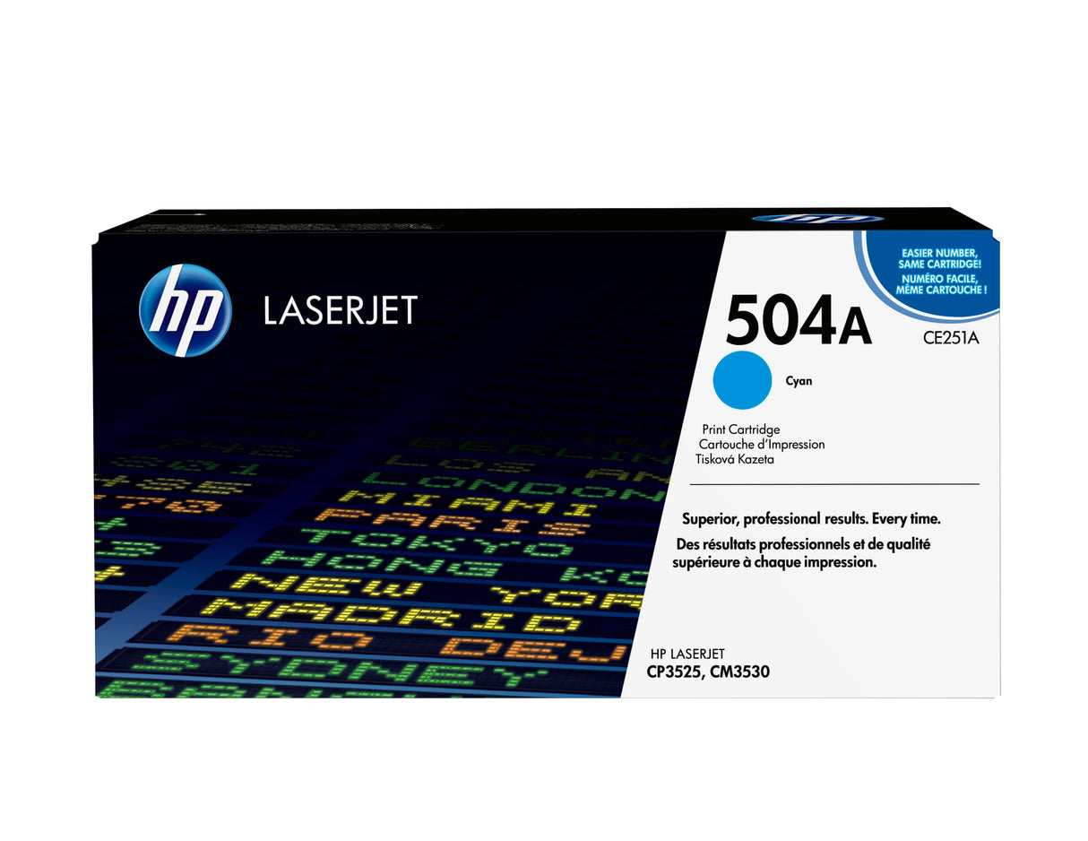 EAN 0883585595709 - HP 504A Cyan Original LaserJet Toner Cartridge cartucho de tóner 1 pieza(s) imagen 1