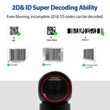 Avpos Avp-M680-2d Lector De Codigos De Sobremesa - Escaneo Automatico - Lectura De Codigos 1d, 2d Y Qr - Usb Y Serie -