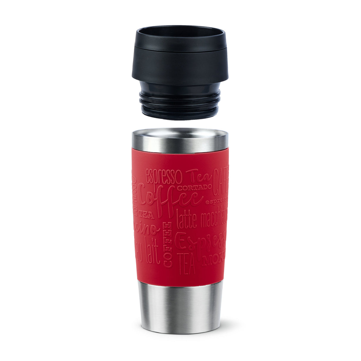 Taza Térmica  Emsa Travel Mug Clásica Rojo Oscuro/Acero Inoxidable, 0,36 Litros N2020400