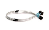 EAN 0672042012015 - Supermicro IPASS to 4 SATA Cross-over Cable, 50cm, Pb-free cable de SATA 0,5 m Plata imagen 1