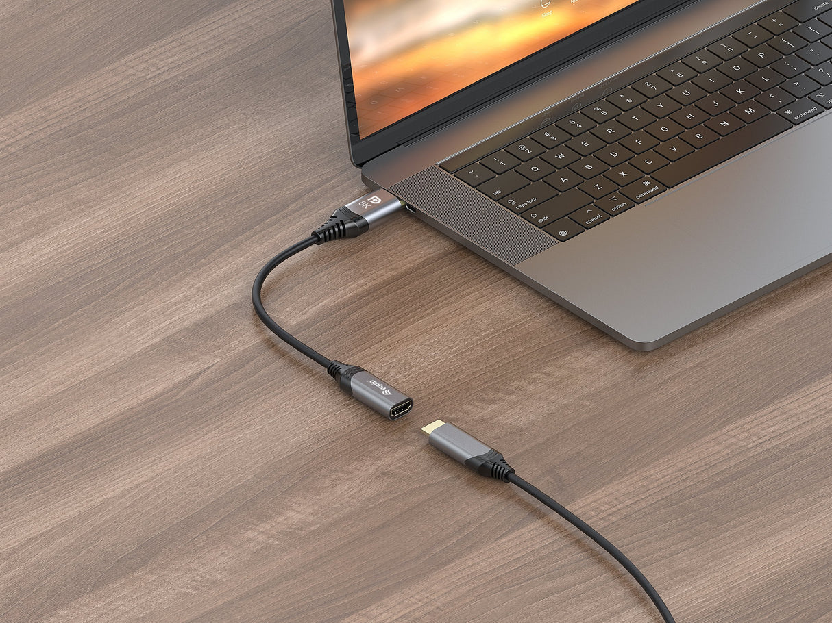 Equip Adaptador Displayport -> Hdmi 1.4 M H 8k 60hz Gris 0,15 M