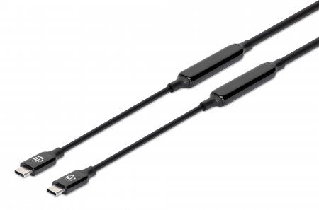 Cable Usb 3.2 Gen 2 Activo Tipo-C Manhattan 3m 10gbps 60w