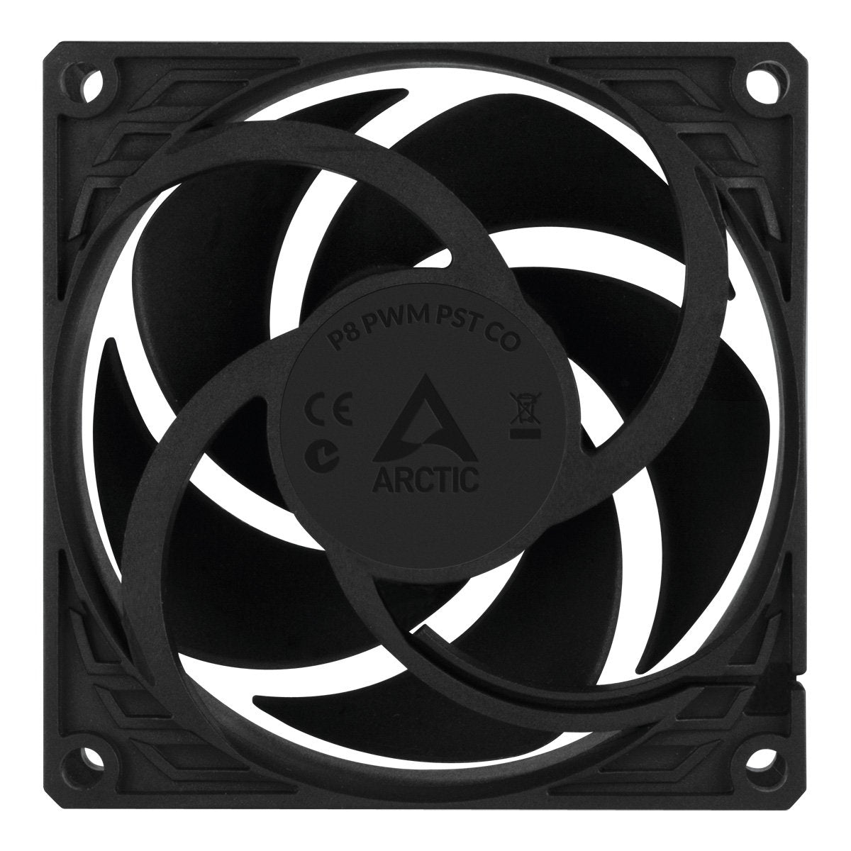 Ventilador  Arctic P8 Pwm Pst Co 8 Cm Negro