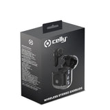Celly Sheer Auriculares True Wireless Stereo (Tws) Negro, Transparente