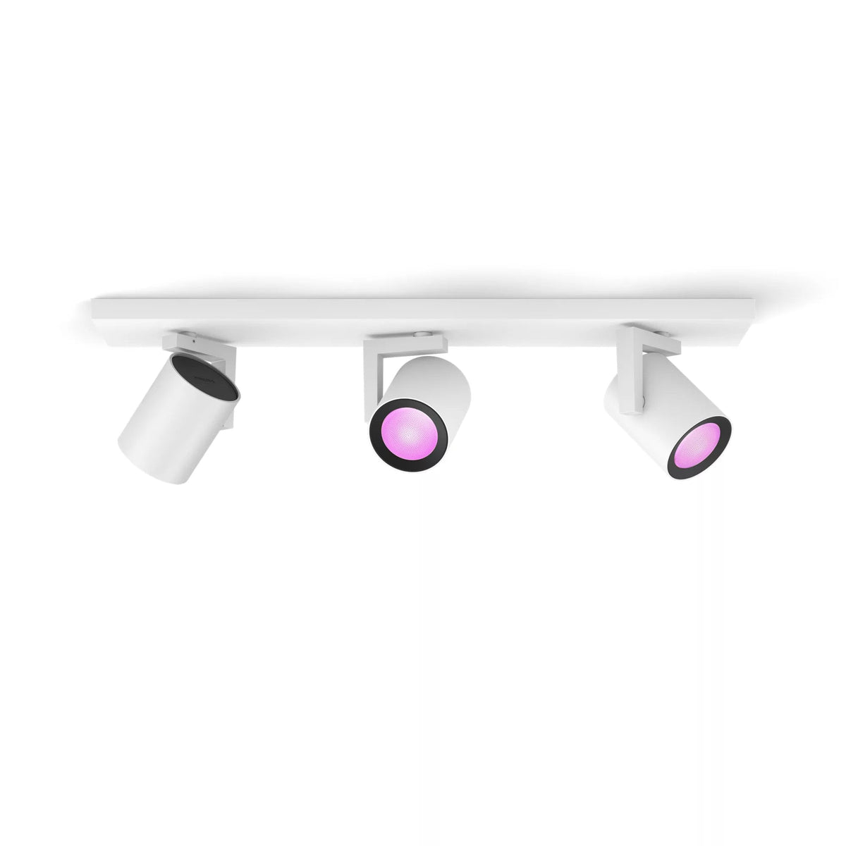 Philips Hue Blanco&Col. Amb. Argenta Spot 3 Flg. Weiss 3x4.2w