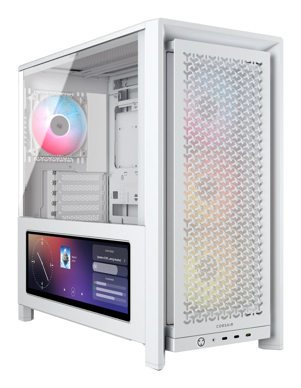 Corsair Geh Midi Frame 4000d Lcd Rs Argb Mid-Tower, Blanco